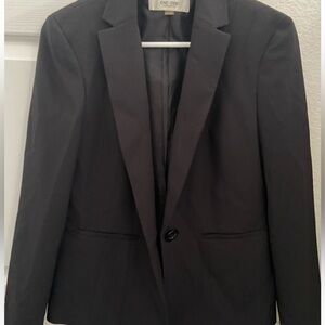 Classic Jones Studio Size 14 Black Blazer, Notched Lapel with Fitted Silhouette